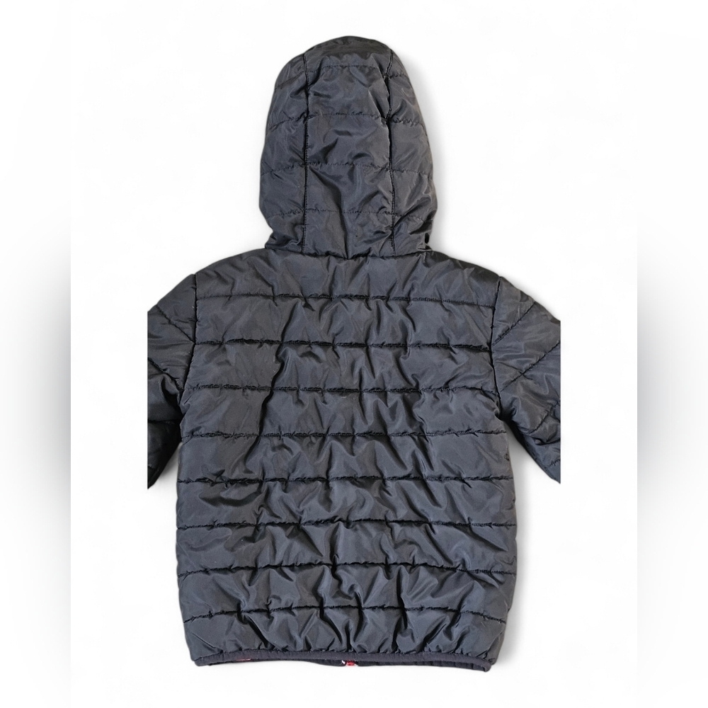 Nike Kids Black & Red Puffer Jacket Size 5/6Y - Picture 8 of 9